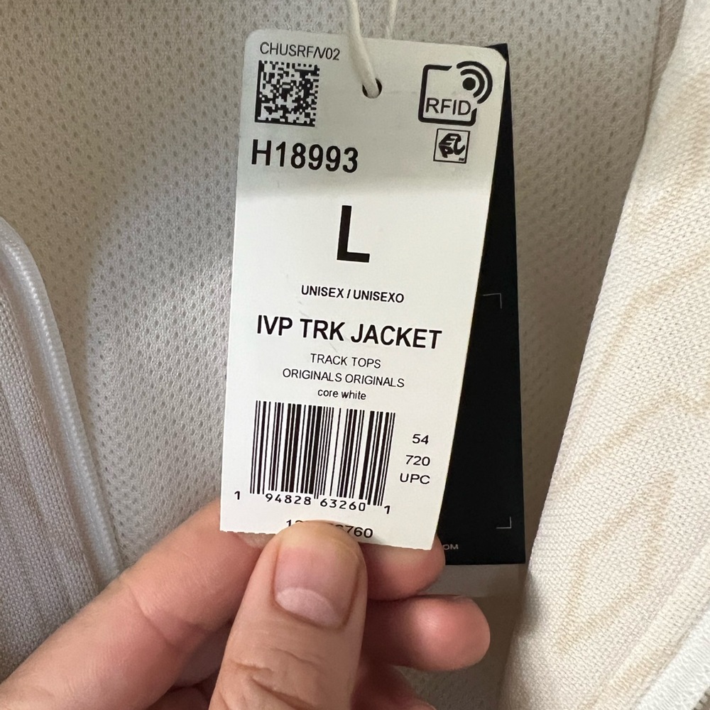 adidas Ivy Park Monogram Track Jacket (All Gender) Core White - Picture 2 of 5